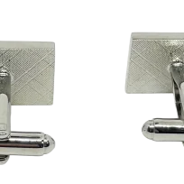 Mancuernillas plateadas de metal-gallery-1