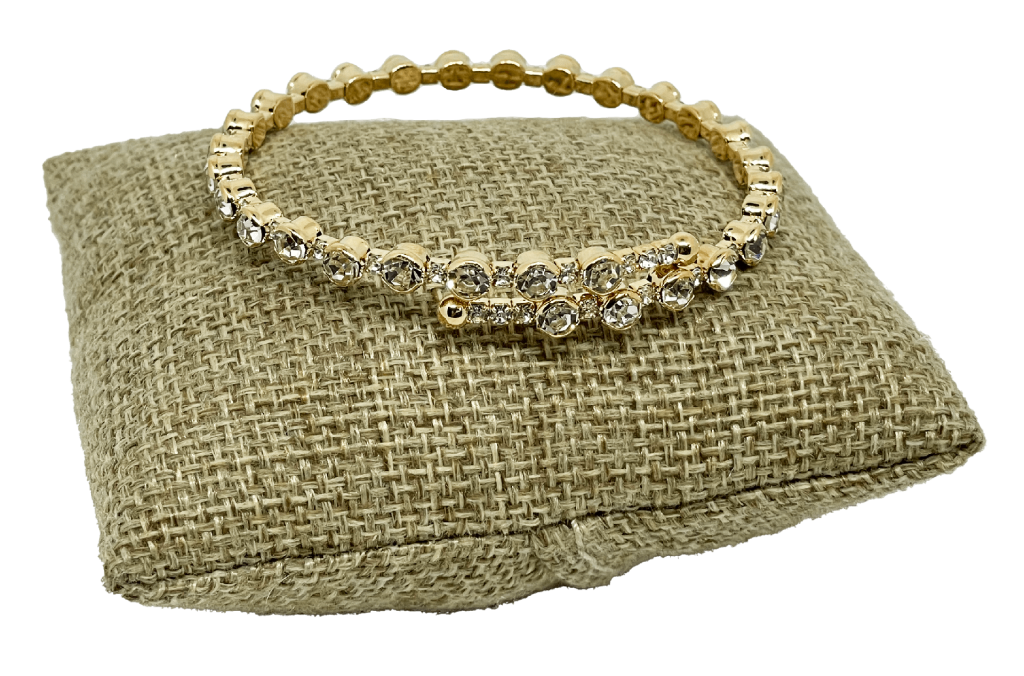 Pulsera de aro de metal con brillantito-gallery-0