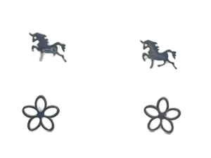 Set de Aretes Plateados