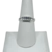 Anillo ajustable plateado con brillantitos