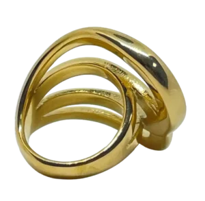 Anillo dorado de acero-gallery-0