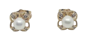 Aretes dorados de rodio