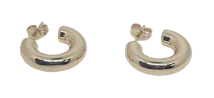 Aretes dorados de rodio