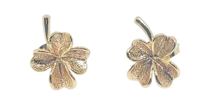 Aretes dorados de rodio