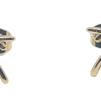 Aretes dorados de rodio