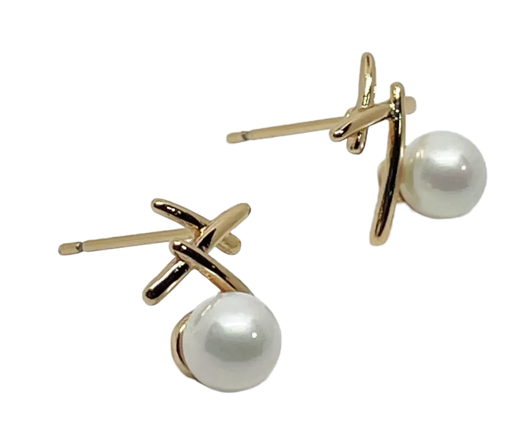 Aretes dorados de rodio-gallery-0