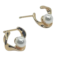 Aretes dorados de rodio-gallery-0