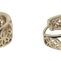 Argollas doradas de rodio