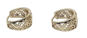 Argollas doradas de rodio