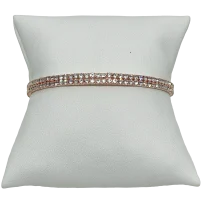 Pulsera Gold rose flexible con brillantitos-gallery-0