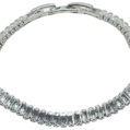 Pulsera plateada con brillantitos