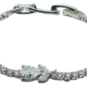 Pulsera plateada con brillantitos