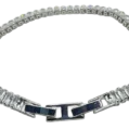 Pulsera plateada con brillantitos-gallery-0
