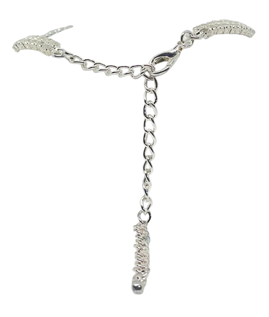 Rebajado-Pulsera plateada con brillantitos-gallery-0